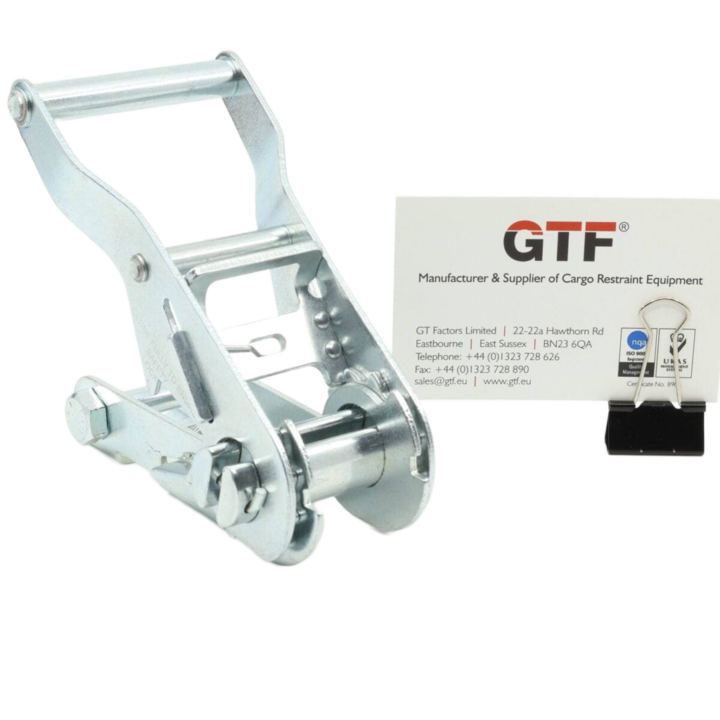 RB2520WH - 25mm Wide Handle Ratchet Buckle - with Business Card for Scale