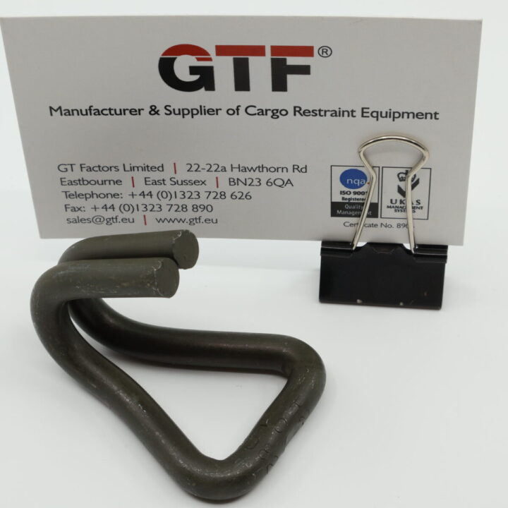 WH2516-OD - 25mm, 1600kg Olive Drab Coated Wire Claw Hook - with Business Card for Scale