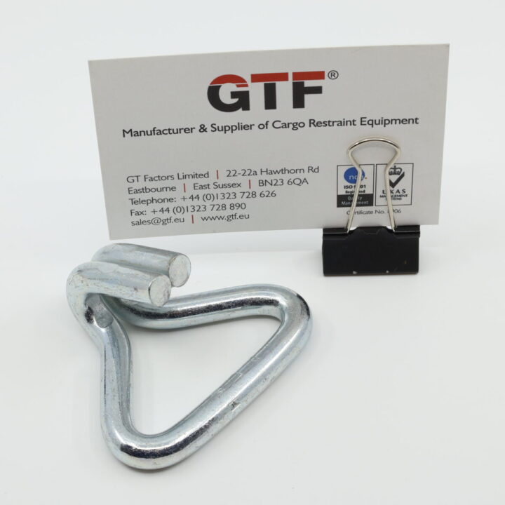 WH5020CH - 50mm, 2000kg Compact Wire Claw Hook - with Business Card for Scale