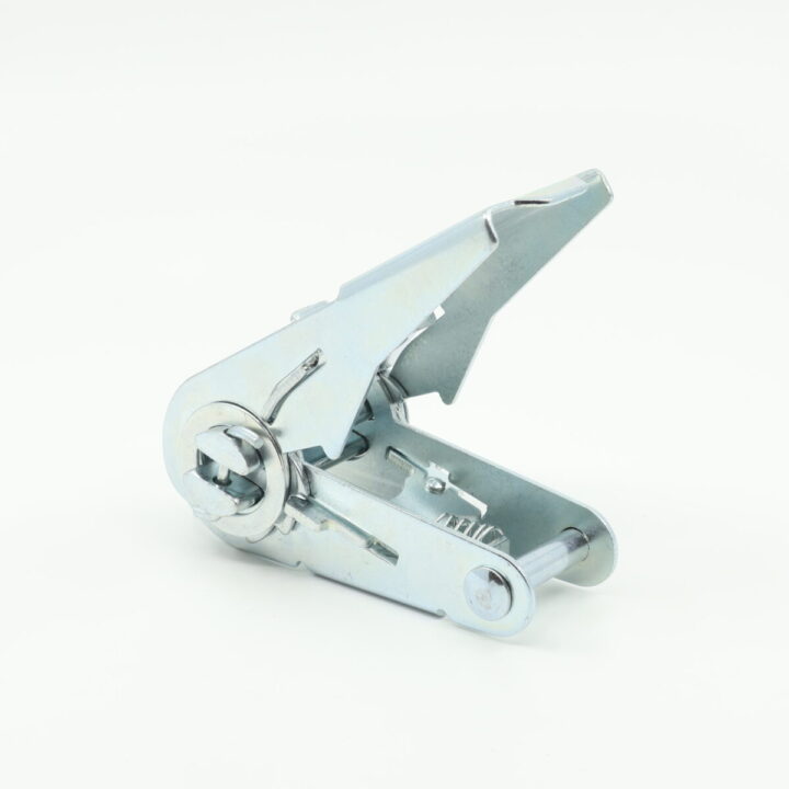 RB2510 - 25mm, 1000kg Ratchet Buckle, with Pressed Steel Handle Rotated