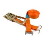 RL50HDRB LH-ERG - 50mm 5000kgs Ratchet Strap with rave hooks
